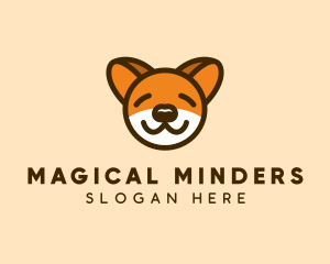 Cute Sleeping Dog Logo