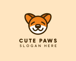 Cute Sleeping Dog logo design