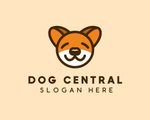 Cute Sleeping Dog logo design