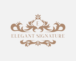 Elegant Floral Boutique logo design