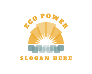 Renewable Solar Energy  logo design