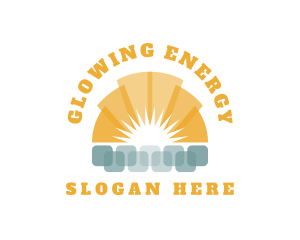 Renewable Solar Energy  logo design