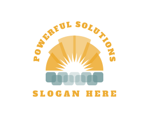 Renewable Solar Energy  logo design