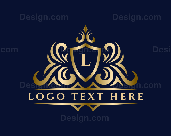 Luxury Shield Crown Royalty Logo
