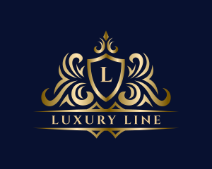 Luxury Shield Crown Royalty logo design