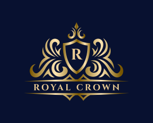 Luxury Shield Crown Royalty logo
