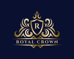 Luxury Shield Crown Royalty logo design