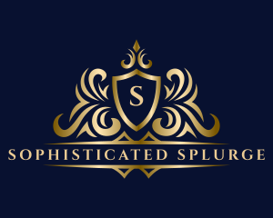 Luxury Shield Crown Royalty logo design