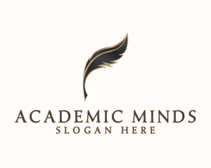 Academic Learning Quill logo design