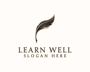 Academic Learning Quill logo design