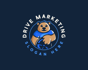 Bear Driver Driving logo