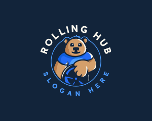 Bear Driver Driving logo design