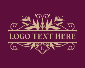 Luxury Florist Wedding Logo