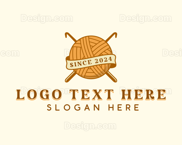 Handicraft Knitting Crochet Logo