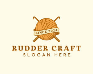 Handicraft Knitting Crochet  logo design