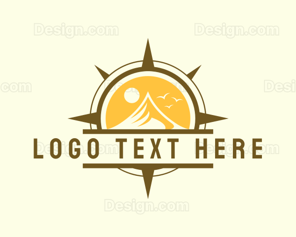 Outdoor Mountain Compass Logo