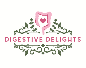 Medical Intestine Organ logo design