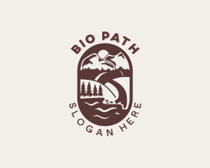 Travel Pathway Mountain logo design