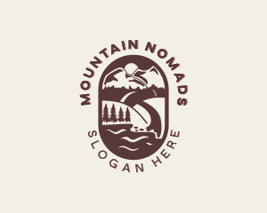 Travel Pathway Mountain logo design