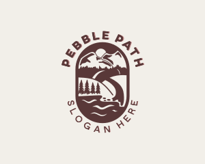 Travel Pathway Mountain logo design