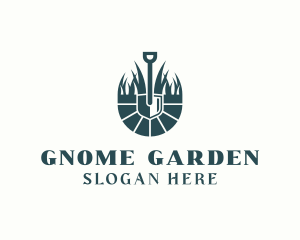 Shovel Grass Garden logo design