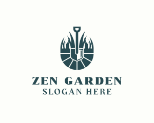 Shovel Grass Garden logo design