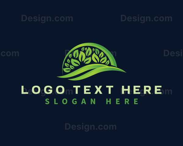 Organic Leaves Nature Logo