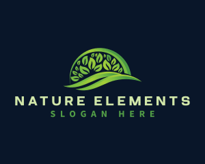 Organic Leaves Nature logo design