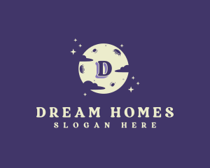 Cosmic Dream Moon logo design
