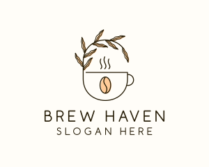 Organic Cup Coffee logo design