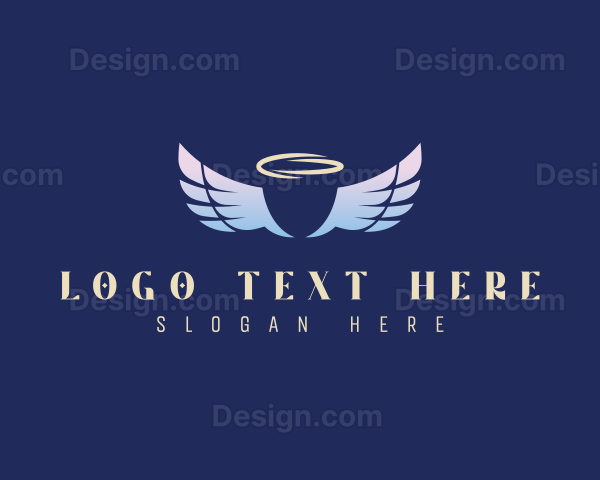 Heavenly Angel Wings Logo