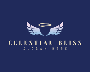 Heavenly Angel Wings logo design