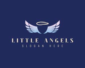 Heavenly Angel Wings logo design