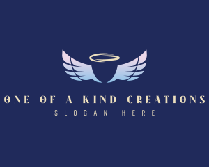 Heavenly Angel Wings logo design