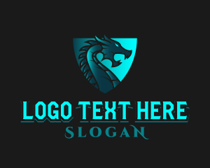 Gaming Dragon Shield logo design