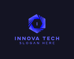 Generic Tech Hexagon logo design