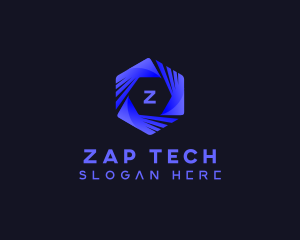 Generic Tech Hexagon logo design