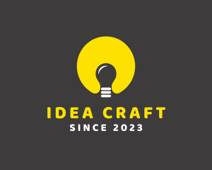 Lamp Lightbulb Idea   logo design