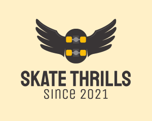 Wing Skateboard Athletics logo design