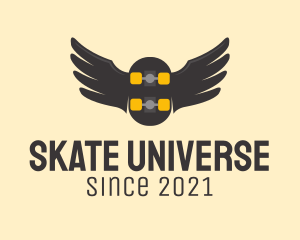 Wing Skateboard Athletics logo design