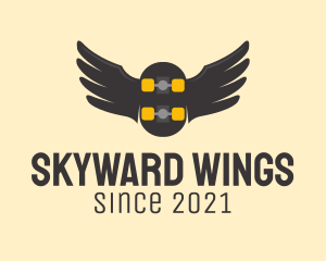 Wing Skateboard Athletics logo design