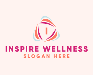 Vitality Wellness Triangle logo design