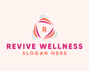 Vitality Wellness Triangle logo design