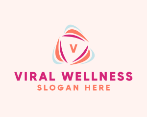 Vitality Wellness Triangle logo design