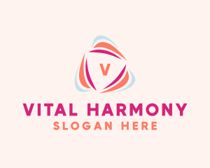 Vitality Wellness Triangle logo design