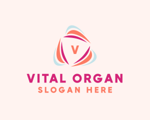 Vitality Wellness Triangle logo design