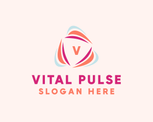 Vitality Wellness Triangle logo design