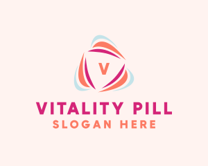 Vitality Wellness Triangle logo design