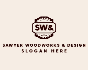 Woodworking Circular Saw logo design