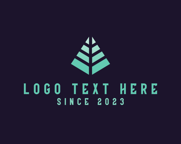 Palm Leaf logo example 1